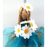 Hand Crafted Hanging Daisy Flower Maiden Doll